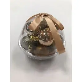 Adorno navidad 40mm bolas dor koopman 14 pz import
