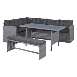 Conjunto ratan rinconero con mesa alta rasia import - Natuur