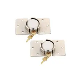 Cerradura seguridad vehiculos industriales 2 pz 73 mm cn7 cromo brillo micel