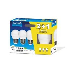 Lampara ilumin esf. led garza e27 7w 810lm 4000k 3 pz
