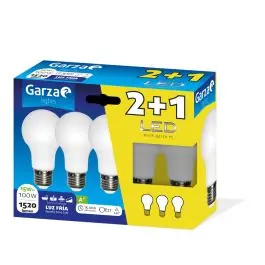 Lampara ilumin estan led garza e27 13w 1520lm 6500k 3 pz