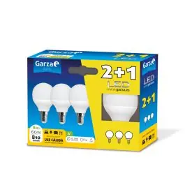 Lampara ilumin esf. led garza e14 7w 810lm 3000k 3 pz