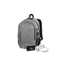 Mochila para portatil urban lock 16 gris subblim
