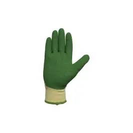 Guante poliester recubierto latex rugoso medio dorso talla 7 juba garden