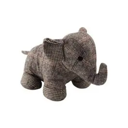 Tope puerta textil 1 kg elefante gris inofix