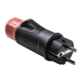 Clavija tt 16a-250v negro con prensaestopa famatel
