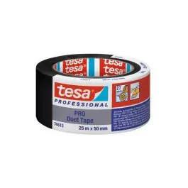 Cinta americana pro 25 m x 50 mm negro tesa tape