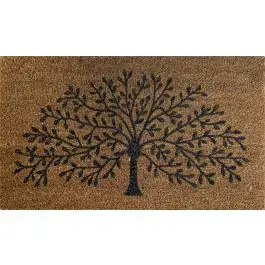 Felpudo decoracion rect fibra coco arbol 40 x 70 cm dintex