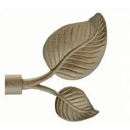Terminal barra cortina hogar metal crema oro nilo 19 mm - 2 pz epid