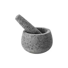 Mortero cocina con mano granito con mano 12x8 cm lacor