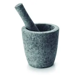 Mortero cocina con mano granito 12 x 12cm lacor