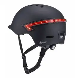 Casco con led movilidad 25x22x15 led trasero youin poliest n