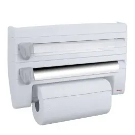 Portarrollo cocina trip plastico ps blanco roll n' roll metaltex