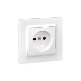 Base enchufe sin tt empotrar blanco serie 10 simon