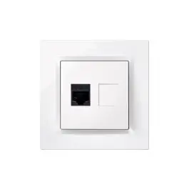 Base ethernet rj45 cat.5e empotrar blanco serie 10 simon