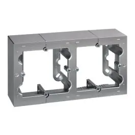 Caja superficie 2 elementos aluminio serie 10 simon