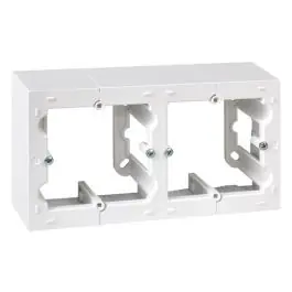 Caja superficie 2 elementos blanco serie 10 simon