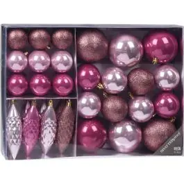 Juego nav. bolas rosa koopman 31 pz import