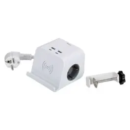 Base multiple combiflat carga inalambrica 2t 16a 250v 4 usb simon