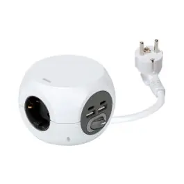Base multiple combi ball 3t 16a 250v +2 usb a- 2 usb c 3,4a simon