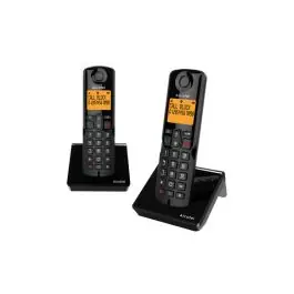 Telefono inalambrico s280 duo negro/naranja alcatel