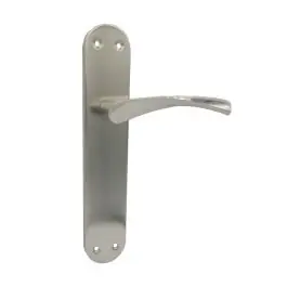Manilla 707 placa acero/aluminio (juego) 240x45 mm niquel satinado micel
