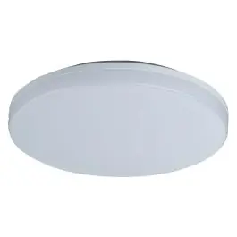 Aplique exter. 33x5cm led 24w 2400lm 4000k ip54 abs bl aspen redondo cristalrecord