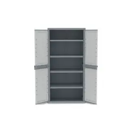 Armario resina jumbo 4 estantes xl wave 180 x 89,7 x 53,7 cm gris terry