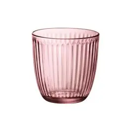 Vaso line agua pack 6 uds 29 cl rosa bormioli