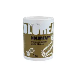 Pintura plastica interior exterior pro mate 1 kg blanco kolorea