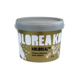 Pintura plastica interior exterior pro mate 12 kg blanco kolorea