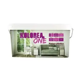 Pintura plastica interior monocapa one mate 4 l blanco kolorea