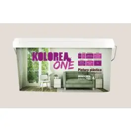 Pintura plastica interior monocapa one mate 4 l beige calido kolorea