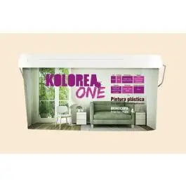 Pintura plastica interior monocapa one mate 4 l marfil kolorea