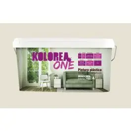 Pintura plastica interior monocapa one mate 4 l lino kolorea