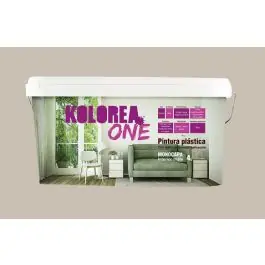 Pintura plastica interior monocapa one mate 4 l beige natural kolorea