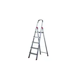 Escalera aluminio domestica unica 5 peldaños rolser