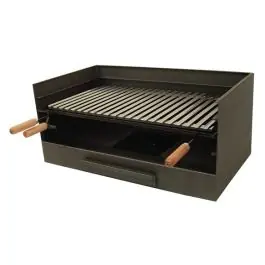 Cajon barbacoa con parrilla inox 61x40x33 cm imex el zorro