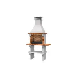 Barbacoa ladrillo teide 240 x 124 x 58 cm collippo