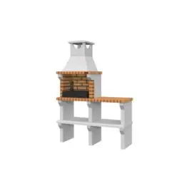 Barbacoa ladrillo peñalara 196 x 136 x 47 cm collippo