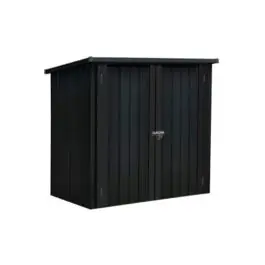 Cobertizo exterior metalico arya antracita 86 x 147 x 122 cm okoru - Non