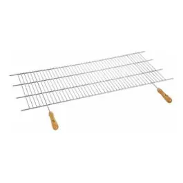 Parrilla recortable zinc mango madera 100x50 cm (corte 82-102 cm) sauvic