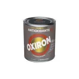 Esmalte antioxidante oxiron liso efecto forja 4 l gris acero titan