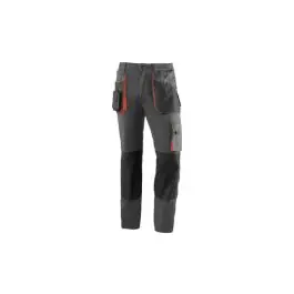 Pantalon multibolsillos 265 gr top range gris / naranja talla 3xl juba