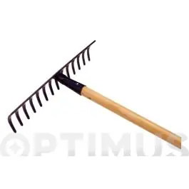 Rastrillo jardin 12 puas 32 cm con mango de 150 cm bellota