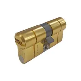 Cilindro xelus, leva larga, doble embrague 30-30 laton, 5 llaves abus