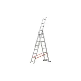 Escalera aluminio profesional triple combinada 3x12 peldaños kylate