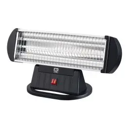 Estufa cuarzo 3 barras 400/800/1200 w negro box plus
