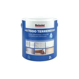 Imprimacion al agua multiusos todo terreno 2 l blanco beissier