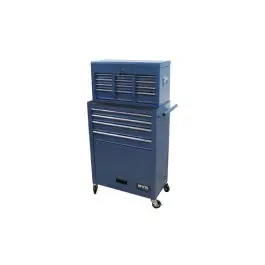 Carro herramientas con cofre 849 x 616 x 330 mm, 10 cajones y puerta nivel